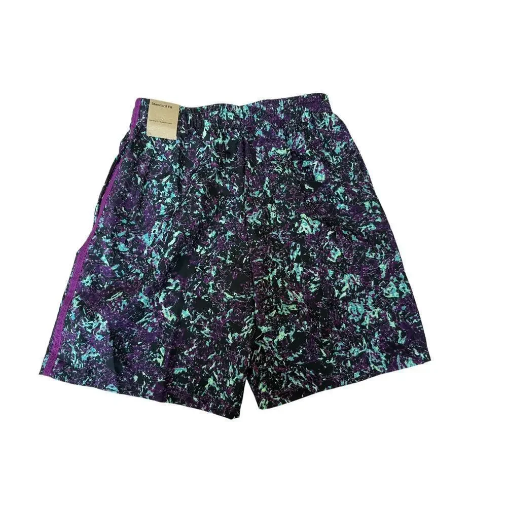 Nike Boys Blue Multi Printed Dri-FIT Training Shorts Size XL